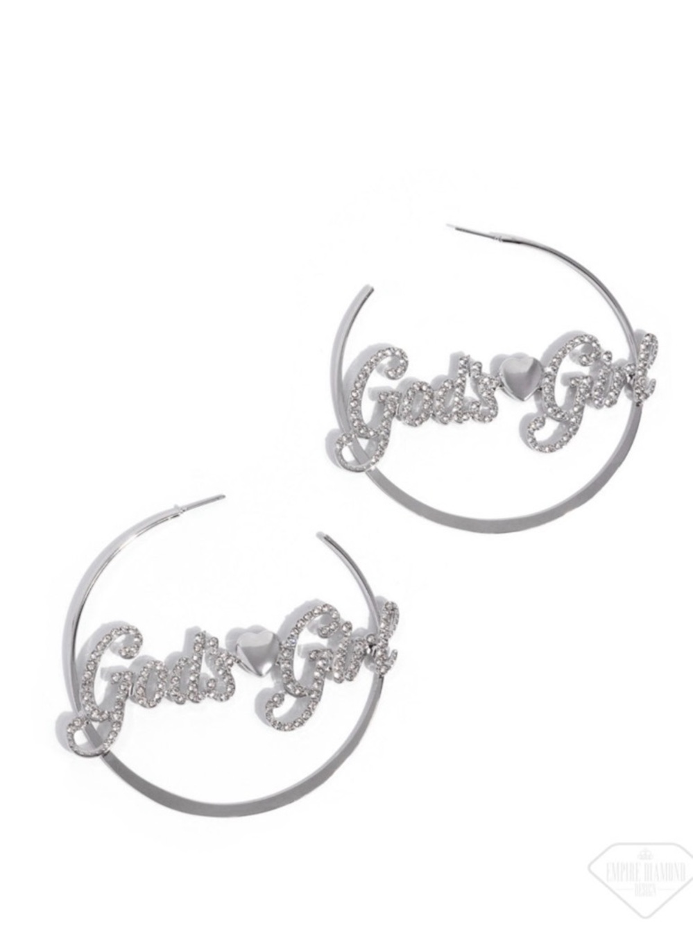 God’s Girl SHINE WITH PURPOSE Large Hoop Earrings